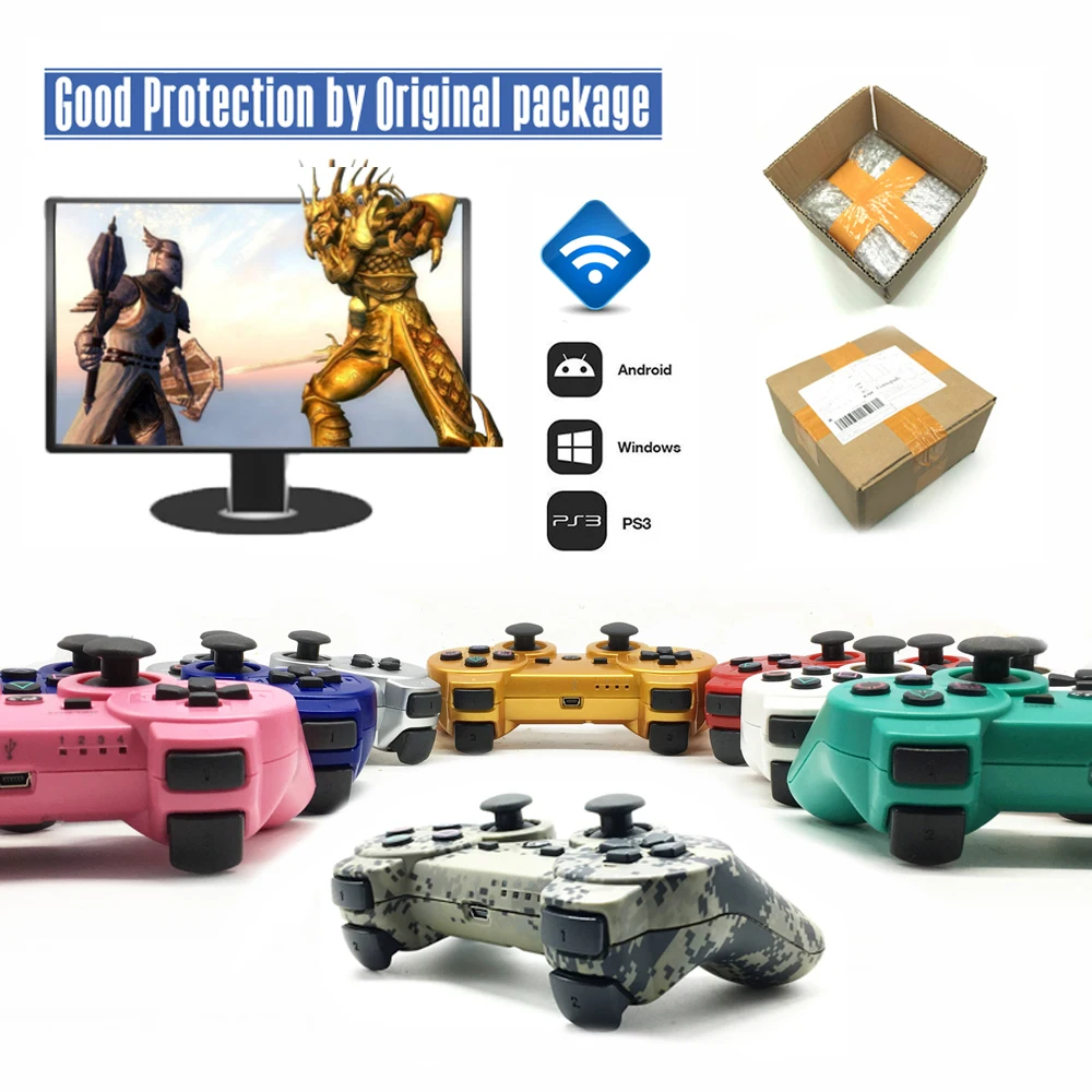 

Bluetooth Controller For SONY PS3 Gamepad for Play Station 3 Joystick Wireless Console for Sony Playstation 3 ps3 Controle Gifts