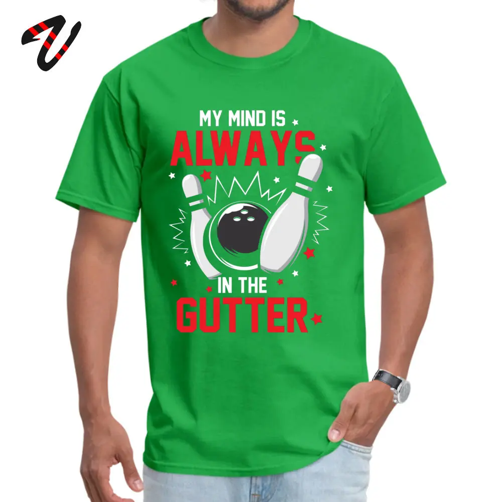 bowling Pure Cotton T Shirts for Men Short Sleeve Fitness Tight Tees Hot Sale Lovers Day Round Neck Tee Shirt Summer bowling16560 green