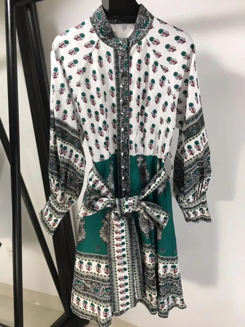 

2019 spring and summer new print lady dress 0520