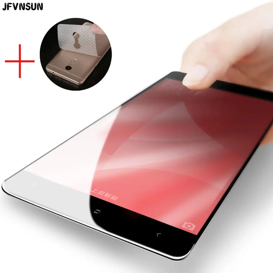 

For Xiaomi Redmi Note 4X 4 X Glass Note 4 Global Version Tempered Glass Full Cover Screen Protector + Soft Back Protective Film