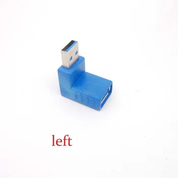 

10pcs usb3.0 A Male to Female Extension Cable 90 Degree Left Angle Adapter Plug