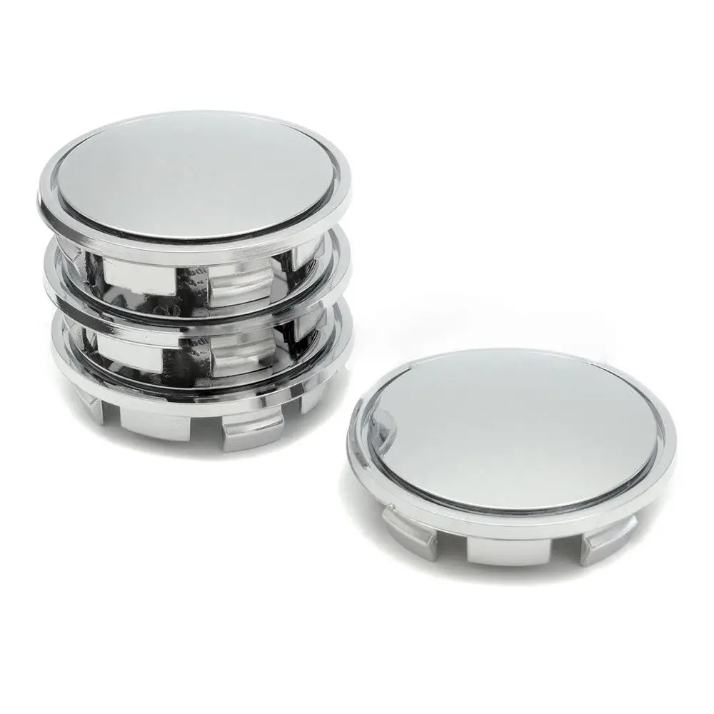 4 Pcs Silver Tone Chrome 65mm Dia 8 Lugs Car Wheel Rims Center Cap Hub Cover | Автомобили и мотоциклы
