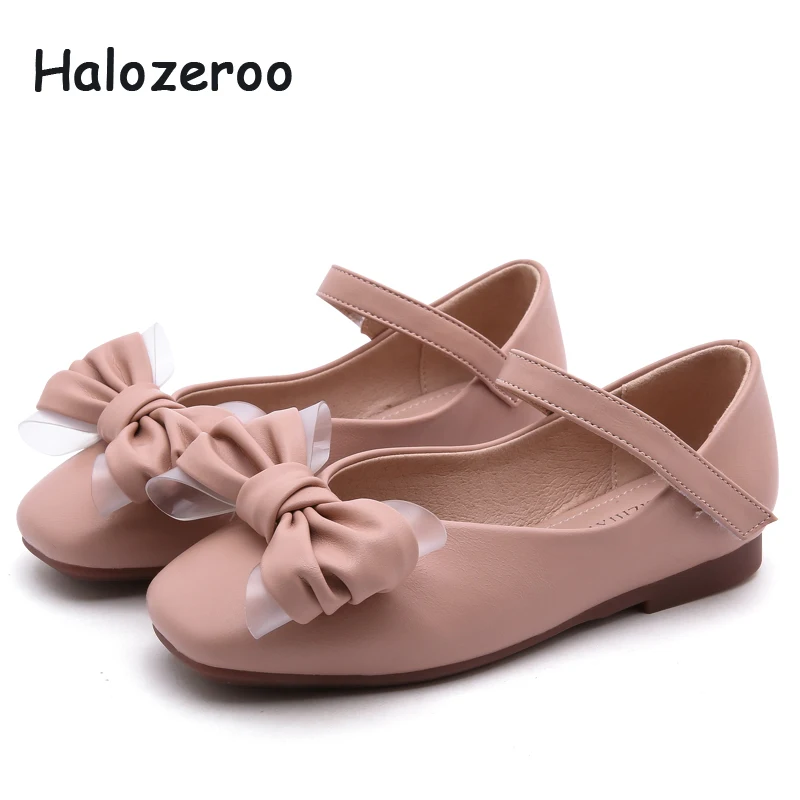 

2019 Autumn New Baby Girls Bow Shoes Children Princess Flats Kids Pu Leather Brand Shoes Princess Pink Shoes Fashion Mary Jane