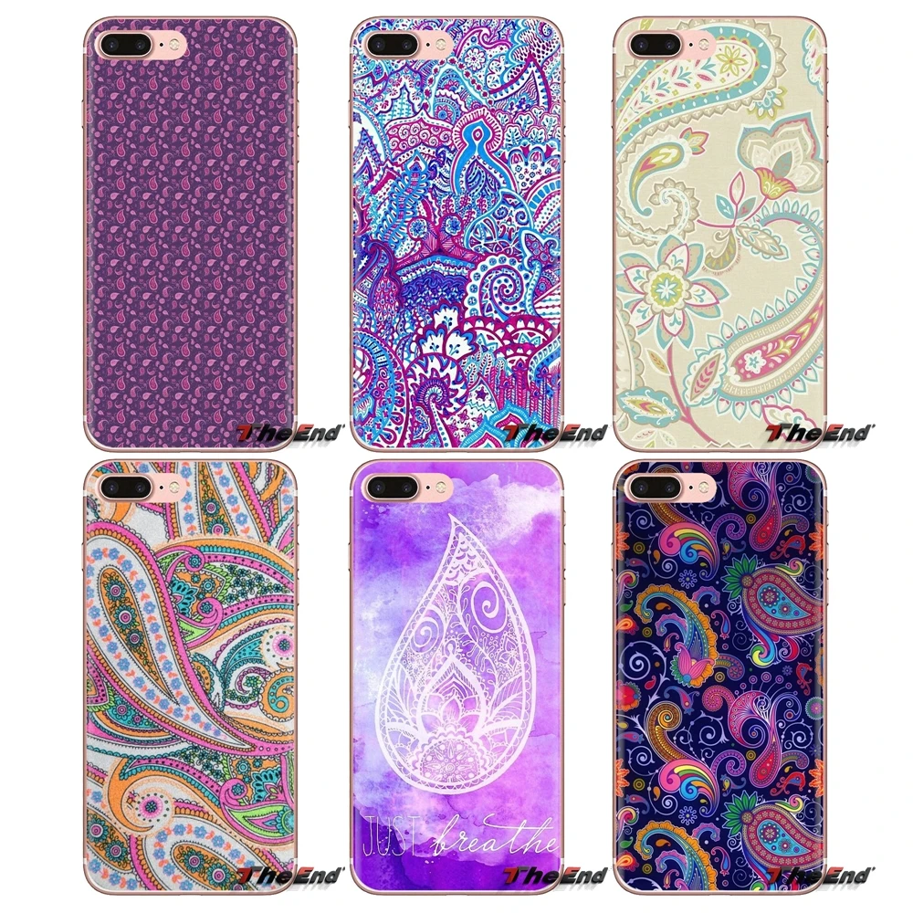 

Purple Paisley Flower Mandala Henna For LG Spirit Motorola Moto X4 E4 E5 G5 G5S G6 Z Z2 Z3 G2 G3 C Play Plus Mini TPU Case Cover