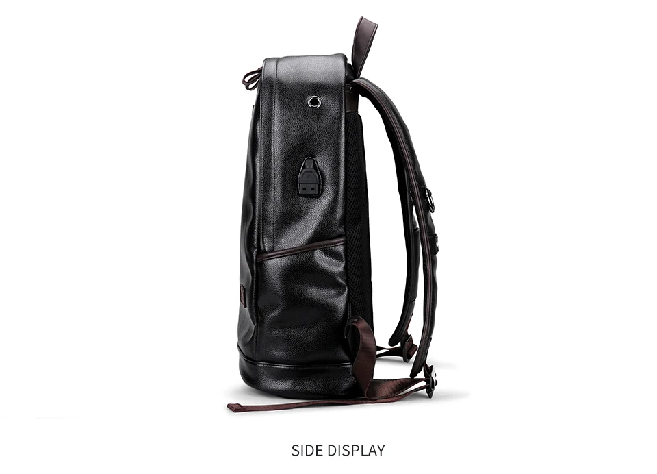 LIELANG, мужской рюкзак, внешний, USB, зарядка, водонепроницаемый, рюкзак, модный, из искусственной кожи, сумка для путешествий, повседневная, школьная, кожаная, сумка для книг