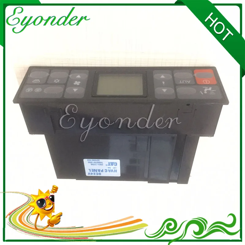  Auto Air Conditioner Conditioning HVAC AC A/C Control Panel for CAT Caterpillar E312D E320D E324D E
