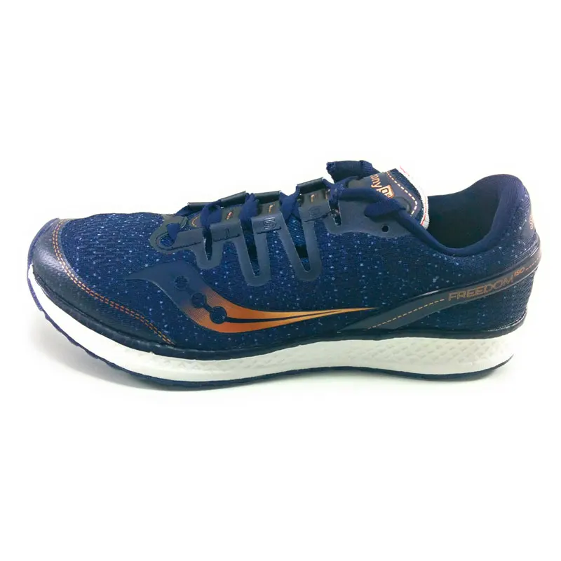 Saucony freedom iso MAN RUNNING font b SHOES b font Synthetic transpiration blue high durability performance