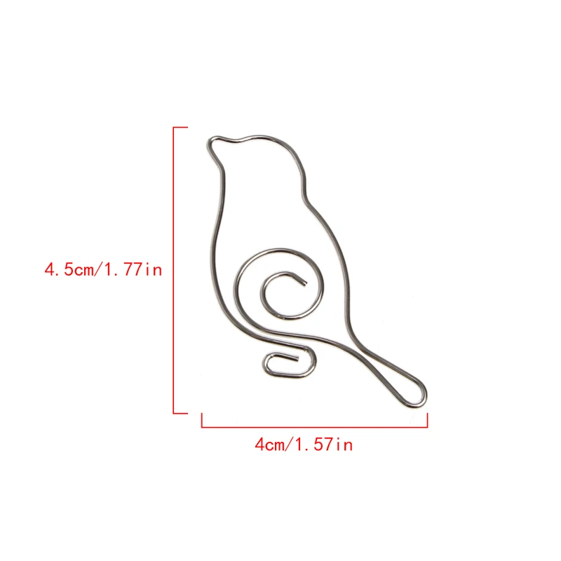 5 шт. бумажный зажим милые птицы, фольга бумажные заколки Закладка скрепка для книг офисные школьные канцелярские принадлежности новый