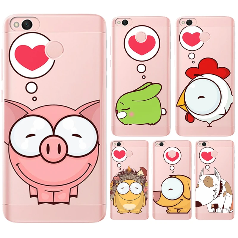 For Xiaomi Redmi Mi Pro 4X 4A 5A 5 Plus Note 3 4 6 6A A1 5X A2 6X Lite 8 Pocophone F1 Phone Case cat cartoon cover animal heart |