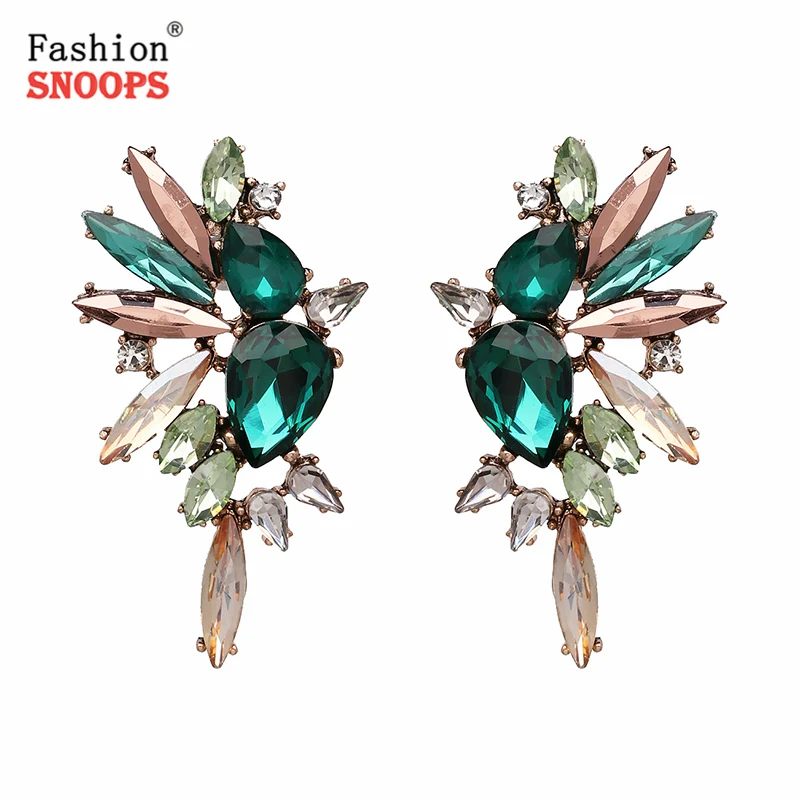 

Women's Fashion Earrings New Arrival Brand Stud Crystal Earring For Women Girls Wholesale Accessories
