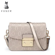 FOXER bolso de Cuero Del Mensajero de Las Mujeres del Verano de Marca de Alta Calidad Sujetador Rápido de Crossbody para las mujeres y de la muchacha de Hombro Femenino bolsas