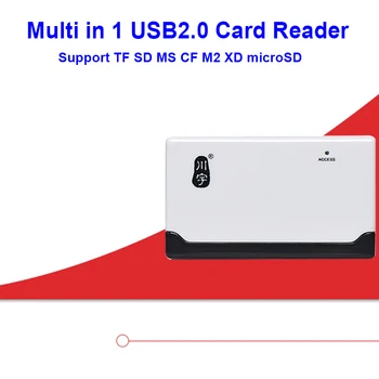 

Kawau C235 High Quality USB2.0 Card Reader max support 64GB multi in 1 Card Reader Support TF SD MS CF M2 XD microSD Card