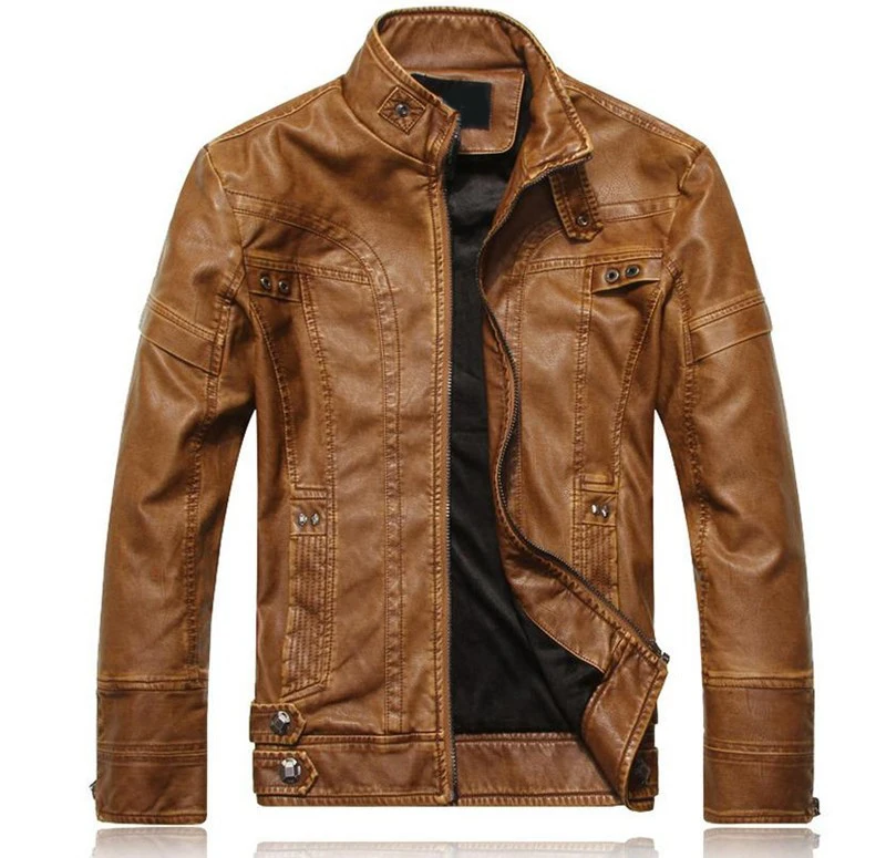 Muži Motocykl Biker kožená bunda pánská jaqueta de couro masculina kožená bunda Windbreak kabáty