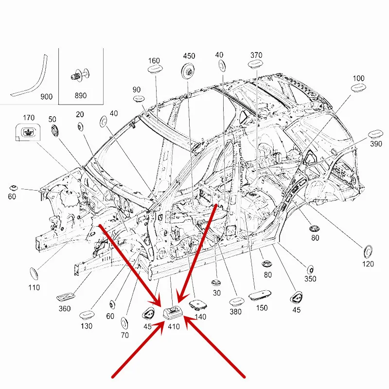 1646900509 Автомобильный домкрат резиновая пробка ML300 ML350 ML320 ML400 ML500mer ced es-be nzML63 Топ автомобильный блок локомотив блок крепежа