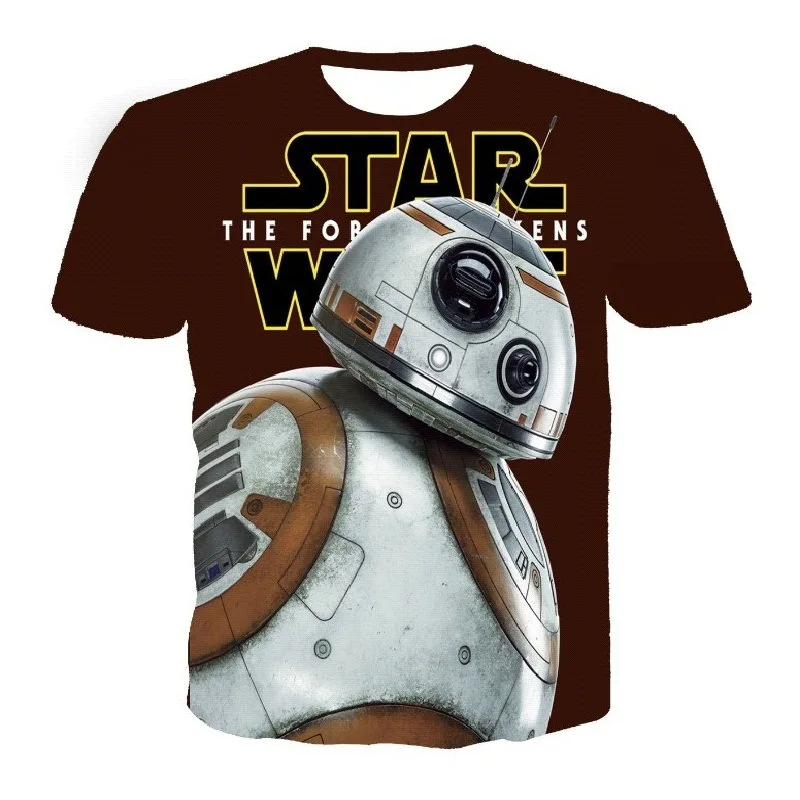 

2019 summer new 3D men's T-shirt Star Wars printing T-shirt