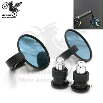 

retro motorcycle mirror CNC motorbike handlebar end rearview mirror moto bar end side mirror dirt pit bike motocross scooter