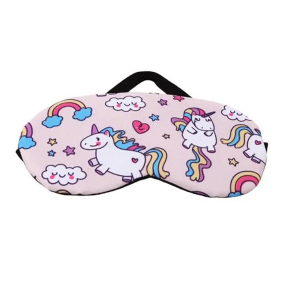 Lovely Sleep Unicorn Mask Soft Eye Shade Travel Sleeping Natural Cover for Girl Kid Teen Blindfold New Fashion