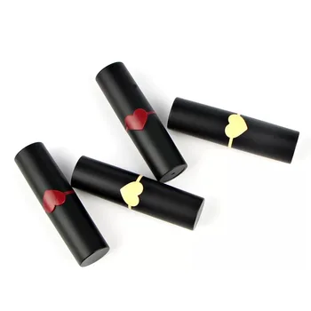 

50pcs 12.1mm Heart Empty Lipstick Tube Black DIY Lip Gloss lip balm Refillable Bottle Container Beauty Makeup Tools