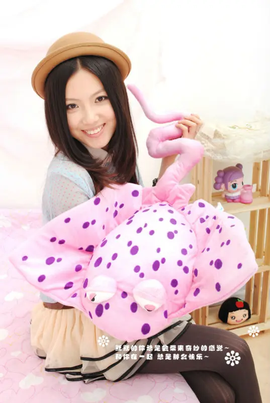 

Ray fish 75cm plush toys super size cartoon stuffed animals cushion kids toys the cute pillow toy dolls for girl valentine days