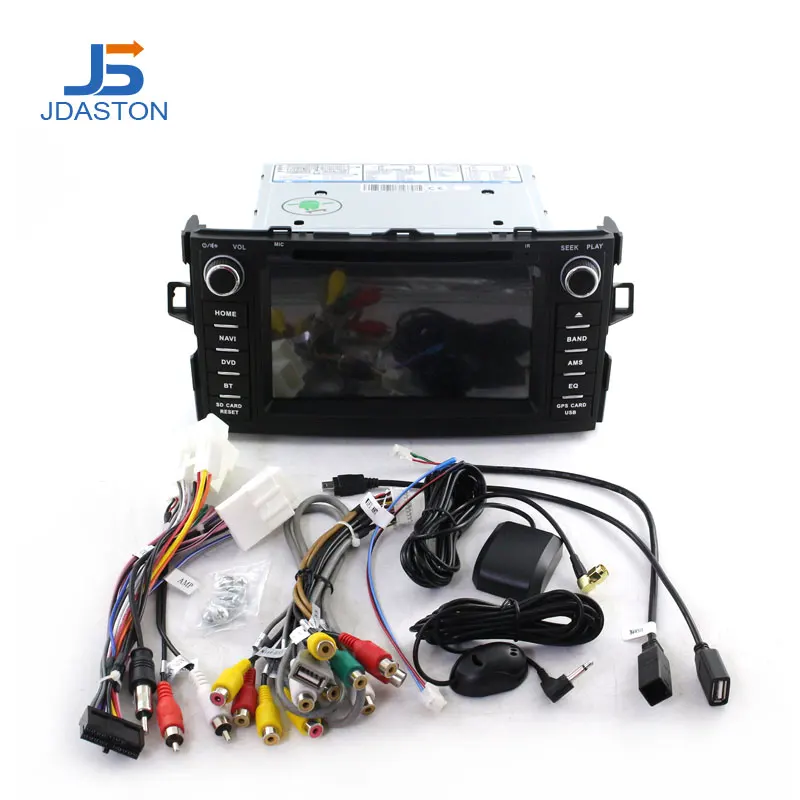 JDASTON Android 10 0 автомобильный DVD плеер для Toyota AURIS hatchback 2008 2012 2 Din автомобильное радио
