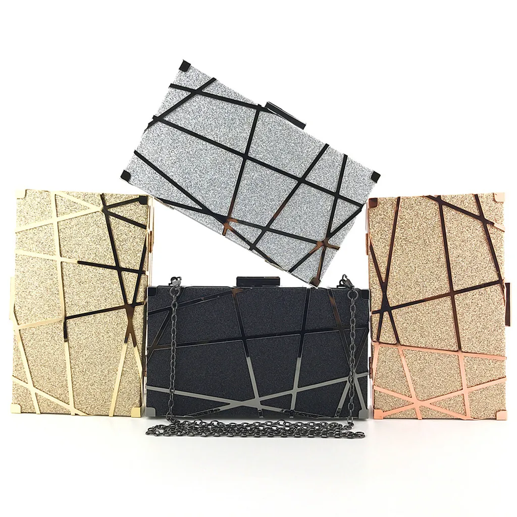 

2019 Women Evening Party Bags Fashion Gold shoulder cross body bag ladies Day Clutch Dinner Purse Girls Wedding Bride Bag #H30