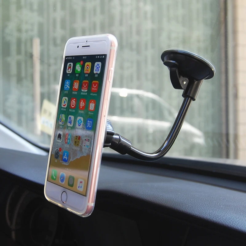 Magnetic Car Holder Windshield Magnet Car Phone Holder Flexible Tube Car Holder Easy One-hand Display Stand Mount Support