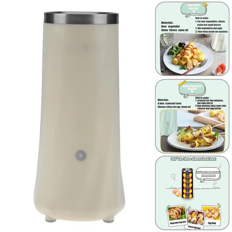 

Egg Boiler Automatic Egg Roll Maker Omelette Kitchen Cooking Egg Tools Breakfast Cooker Machine Cake Sausage Roll