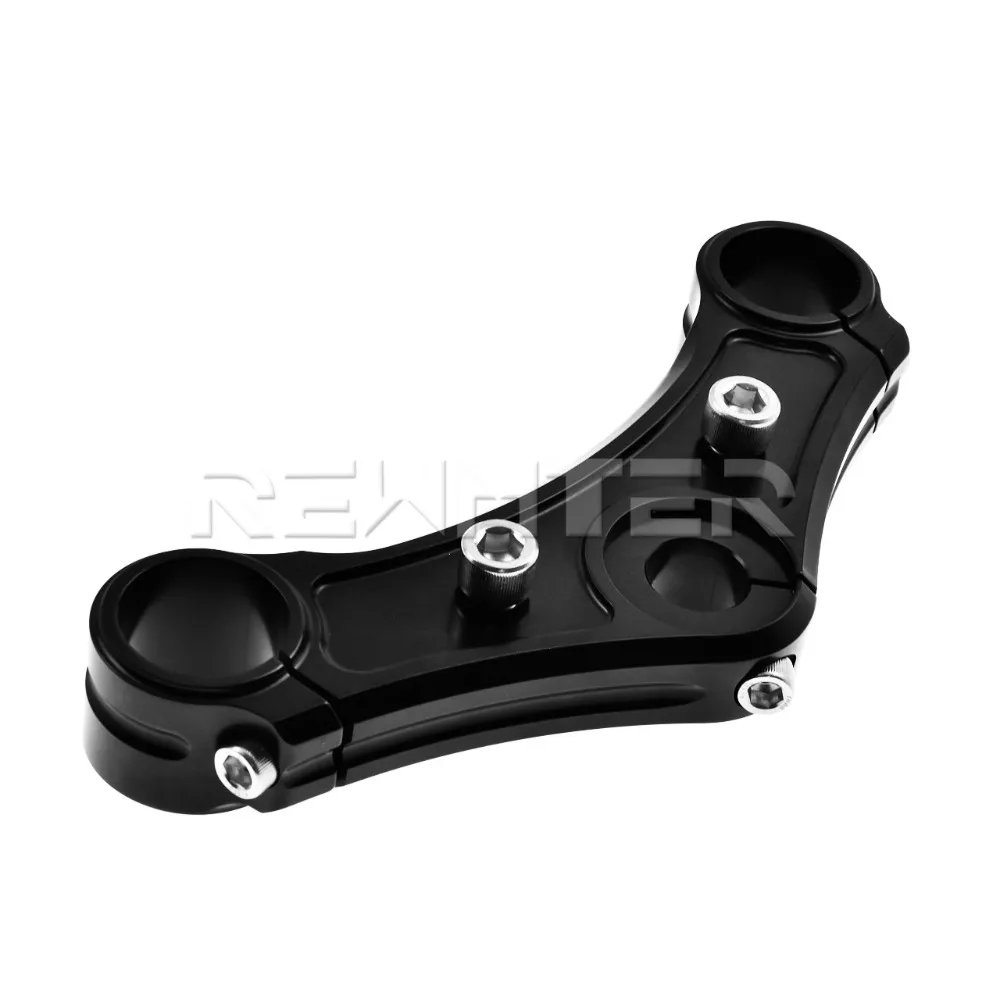 Мотоциклетные тройные зажимы из алюминия для Harley Sportster Forty Eight w/ Riser Hole 2010 2011 2012 2013