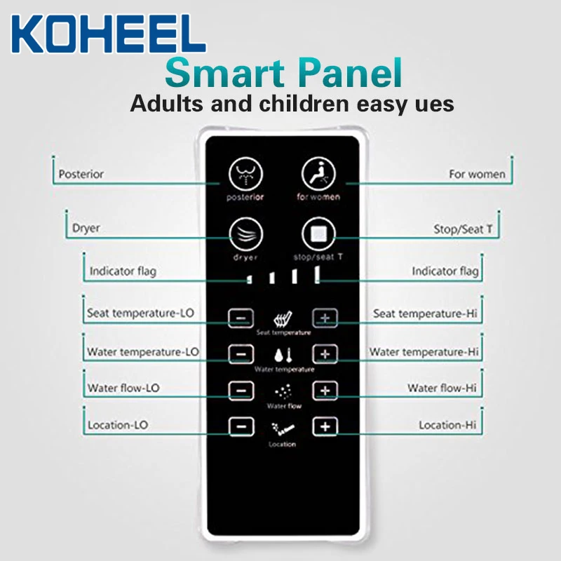 KOHEEL смарт-крышка для унитаза, Электронная Крышка для биде, чистое сухое сиденье с подогревом, wc "умное" сиденье для унитаза, крышка для ванной комнаты