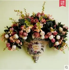 

Europe type hanging vases, flower basket Wall act the role ofing to hang floral metope Rural household wall act the role of wall