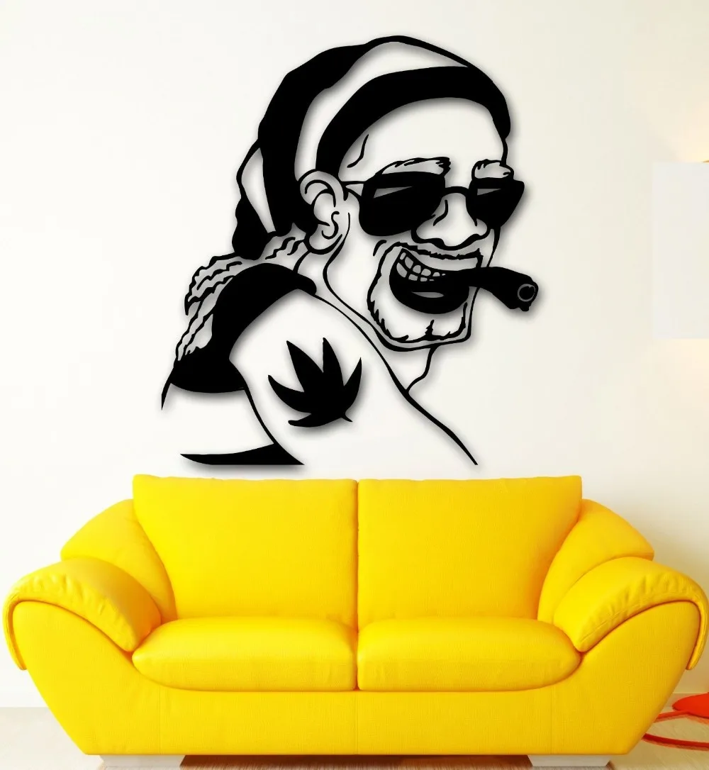 Online Shop Wall Sticker Vinyl Decal Rastafarian Reggae Bob Marley