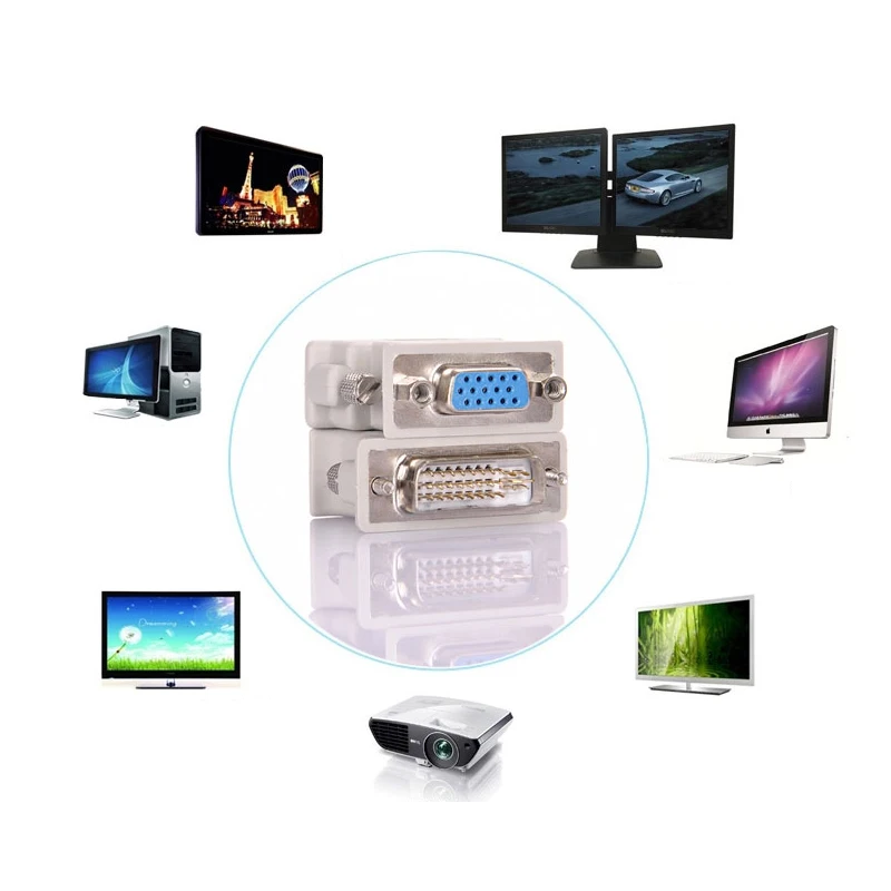 Адаптер видеоконвертера для ПК ноутбука HDTV LCD DVD компьютера проектора монитора 1