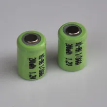 2-10 шт 1,2 V 1/3AAA Ni-MH аккумулятор 200mah 1/3 AAA nimh элемент без заварки для Светодиодный светильник на солнечной батарее