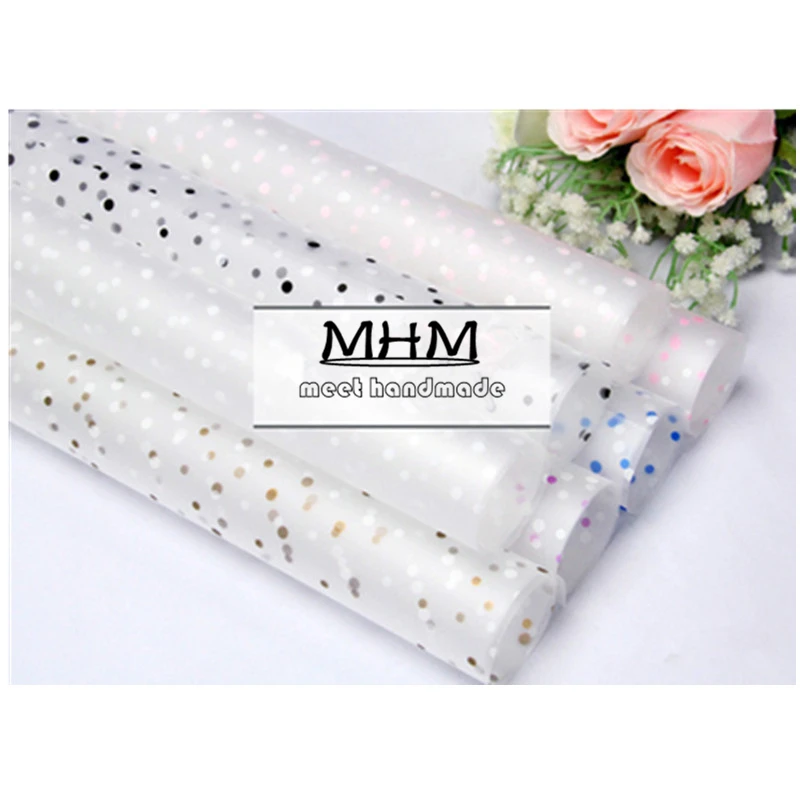 

10pc/L Clear Cellophane Roll Flower Packaging Floral Wrapping craft Paper Candy Cake Cookie Packaging And CraftT Gift Packing