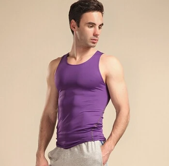 7 цветов, известный бренд,! Профессиональный Бой, жилет для фитнеса, майка без рукавов, топы, рубашка - Цвет: purple