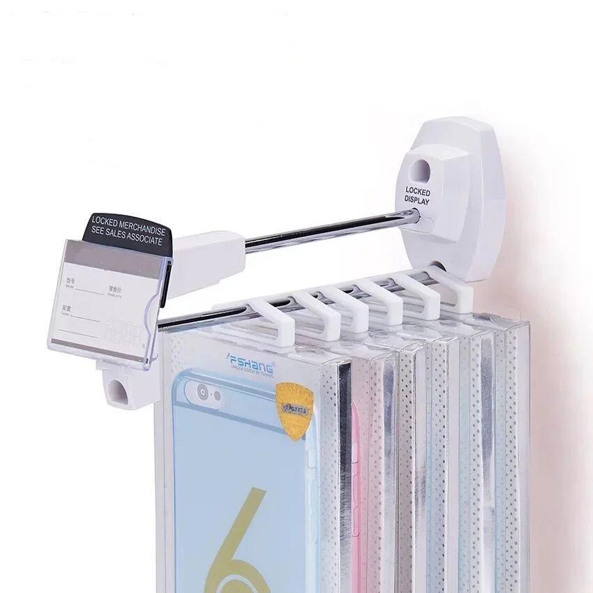 (100pcs/lot) DHL Fast Shipping High Security Retail Store Slatwall Display and Anti Theft Hooks with Clear Price Tag Lable