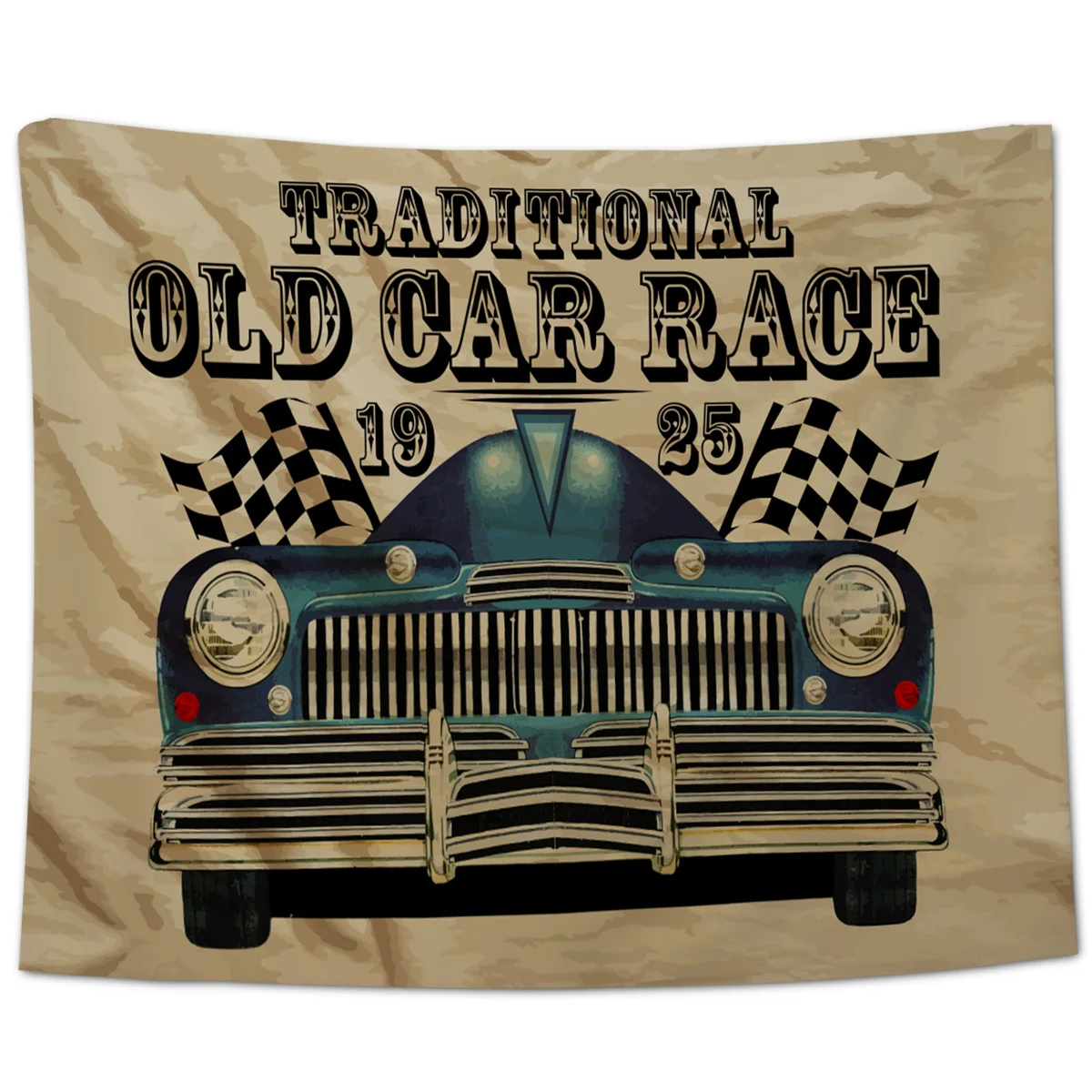 

Traditional Old Car Race Wall Tapestry Wall Cloth Tapestries Wall Carpet Beach Towel