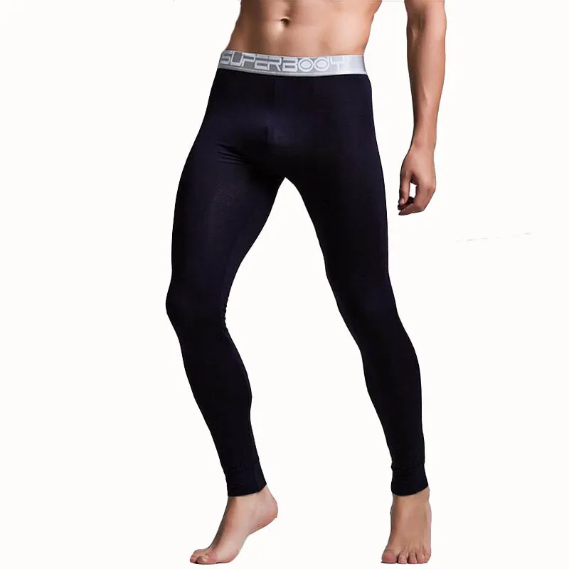 

KWAN.Z thermal underwear mens modal leggings home pajamas thin section thermo compression underwear long johns sous vetement man