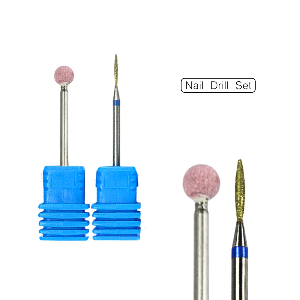 Buy 2 Pcs High Quality Nail Art Bit Stainless Steel