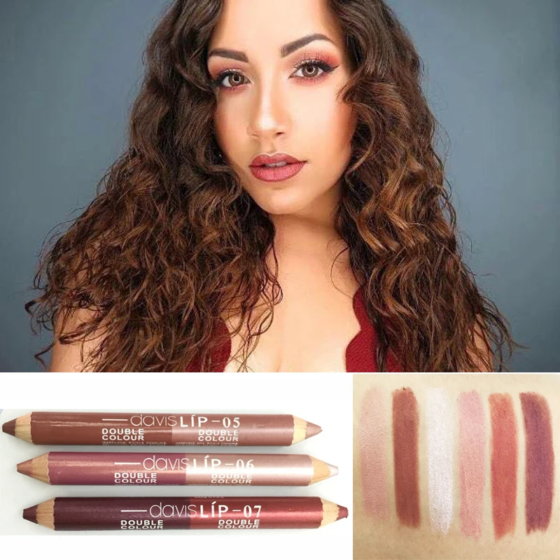 Davis Professional Lip Liner Pencil Long Lasting Matte Red Lip Makeup Double Color Lipliner Waterproof For Women Cosmetic Sexy Lip Liner Aliexpress