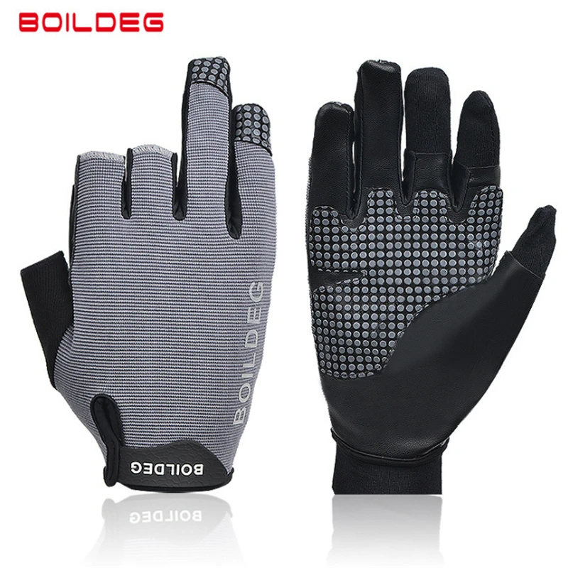 

BOODUN Fishing Gloves Outdoor Half Fingers Three Fingers Professional Fishing Glove Sport Breathable Cycling Fishing Wear