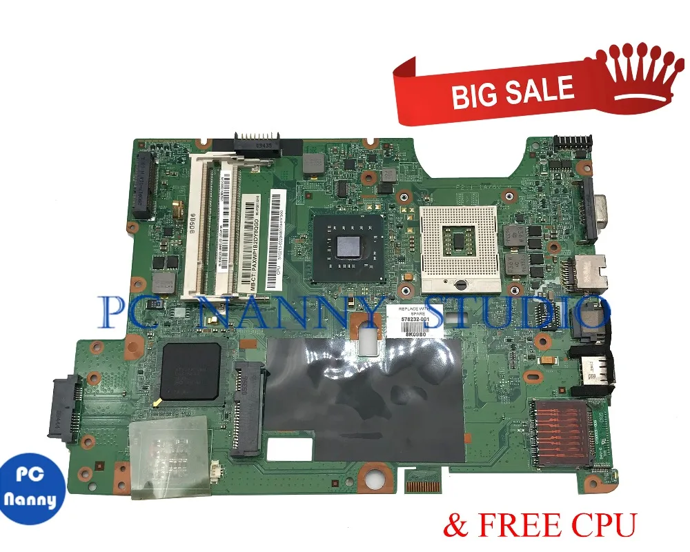 PC Няня для hp Compaq CQ60 G60 Материнская плата ноутбука 578232-001 аккумулятор большой емкости DDR2 тестирование