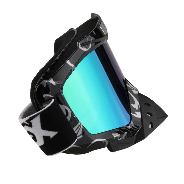 Взрослый ветрозащитный Мотокросс Внедорожный Велоспорт мотоцикл мотокросса очки черная рамка отражающие стекла лыжные очки