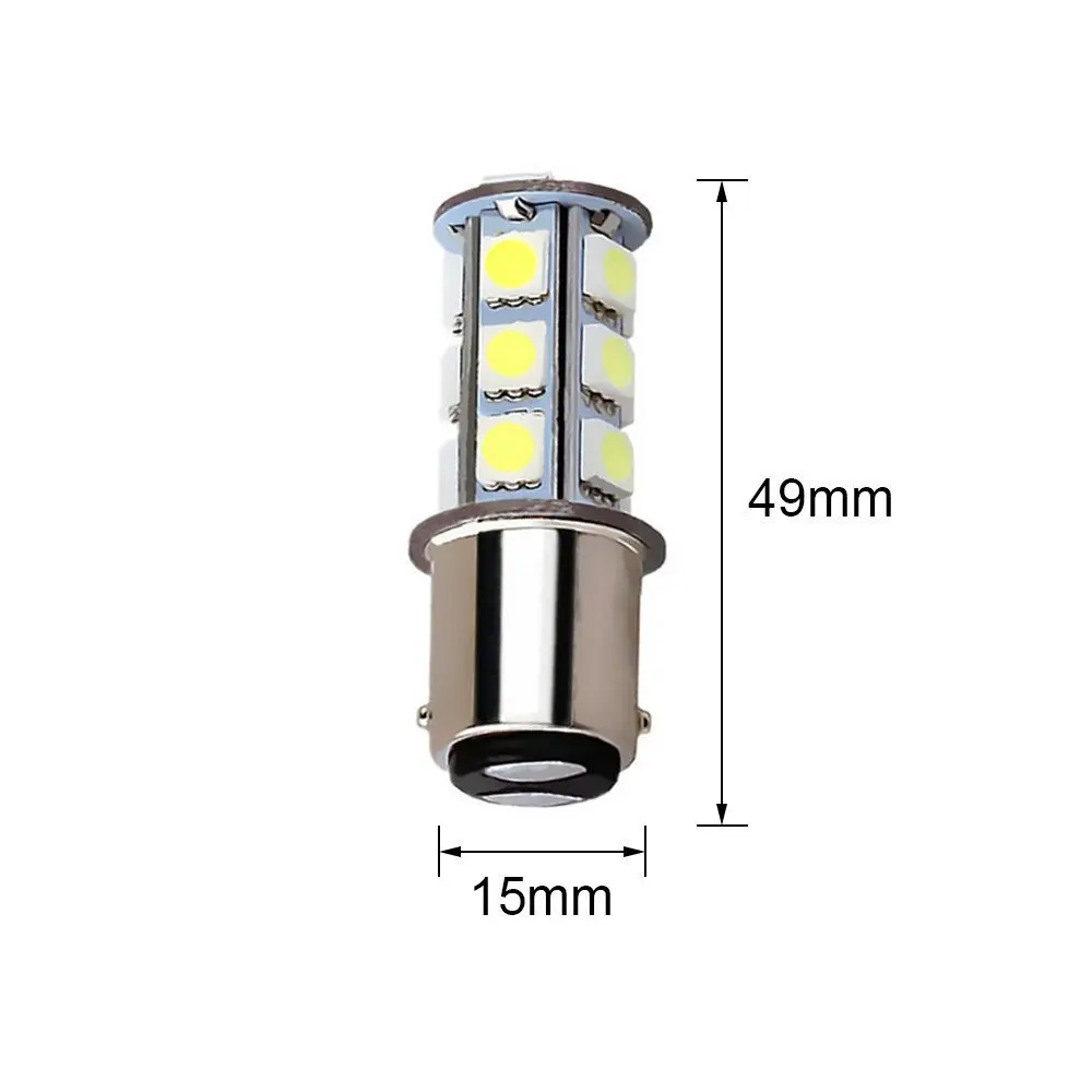 10 шт. теплый белый 12 V 1157 BAY15D/S25/1034/1016 Базовая 18 SMD 5050 внутренняя Светодиодная лампа для замены для RV кемпер