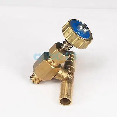 

Tee 3 Ways Brass Needle Valve 8mm/10mm hose barb 0.8 Mpa only for gas