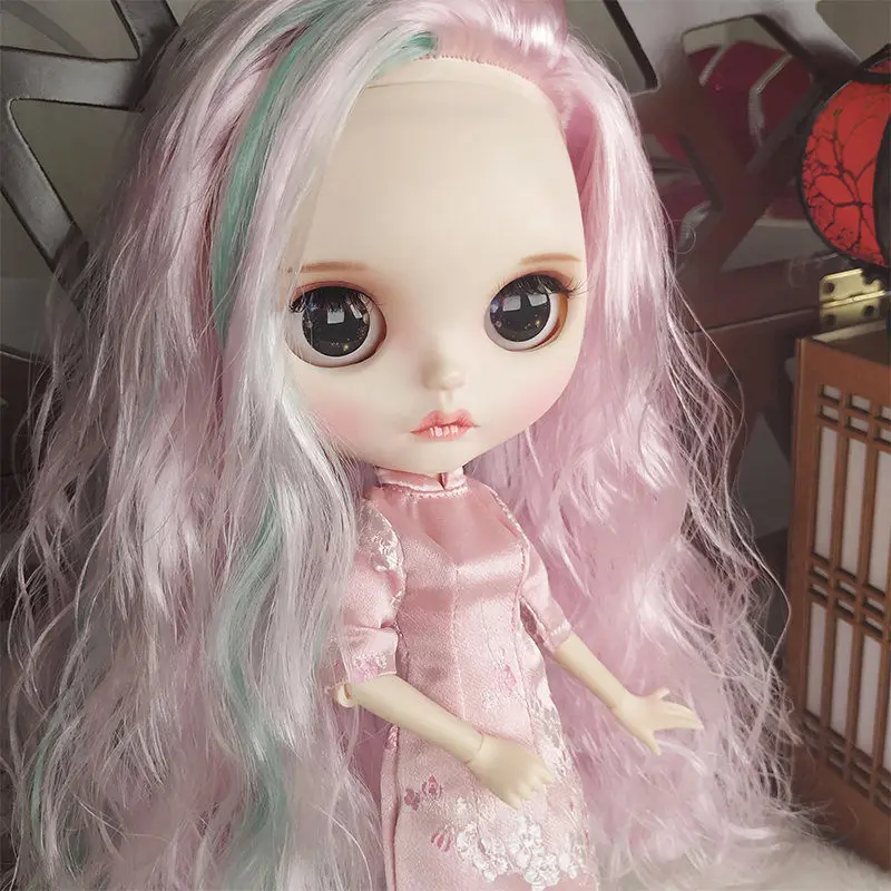 DIY 1/6 30 см Блит куклы с Розовая одежда Подвижная кукла с гибкими суставами Мода Высокое качество девушки ABS Классические игрушки; лучший подарок