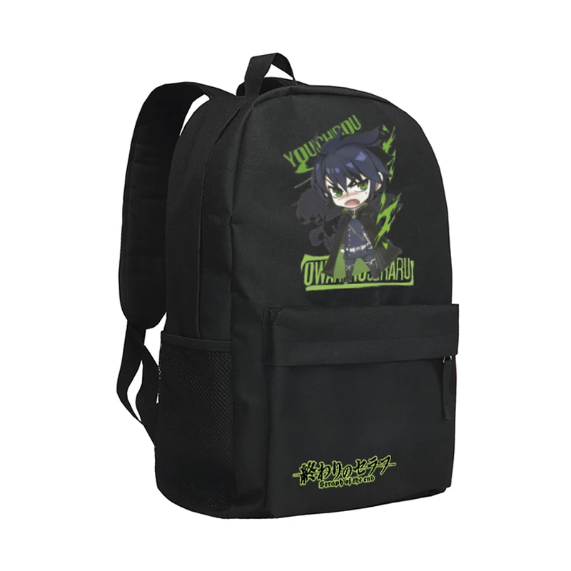 

Seraph of the End Backpack Yuichiro Mikaela Hyakuya Schoolbag Boys Girls Shoulder Bag