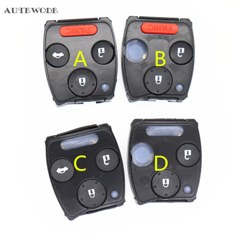 AUTEWODE новый пульт дистанционного ключа автомобиля оболочки для Honda Civic Accord CR V
