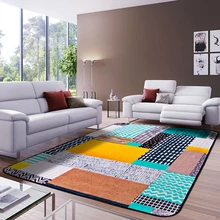 Европейский стиль прямоугольный ковер Многоцветный Роскошный геометрический узор ковер нескользящий моющийся прочный ковер для гостиной