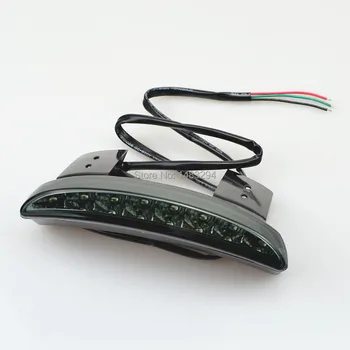 

Motorcycle Smoke Lens Fender Edge LED Tail Light Fits For Harley Iron 883 XL883N XL1200N Chopped